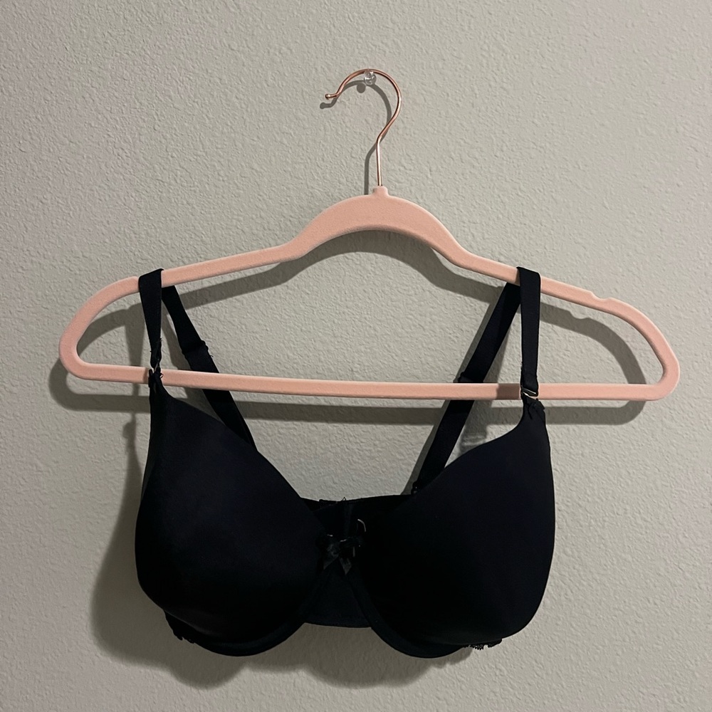 Paramour Black Lace Bra with Wide Straps and Molded Cups